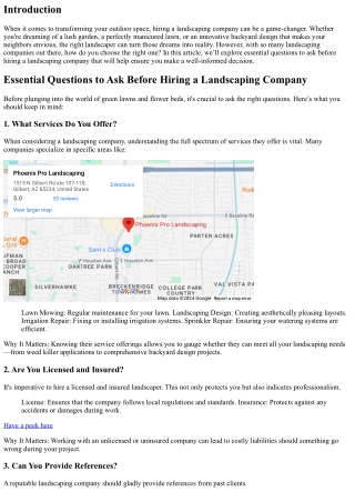 “Essential Questions to Ask Before Hiring a Landscaping Company”