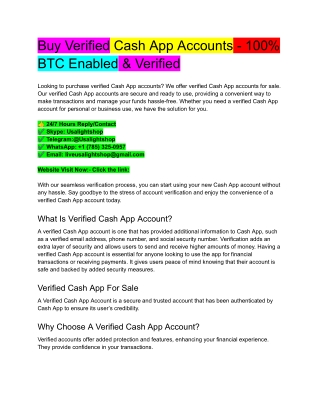 Best 40 Sites to Buy Verified Cash App Accounts in This time