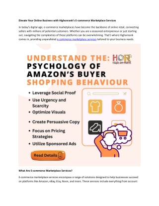 Elevate Your Online Business with Highonrank