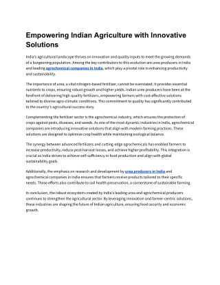 PDF_ Empowering Indian Agriculture with Innovative Solutions