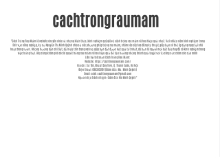 Cachtrongraumam