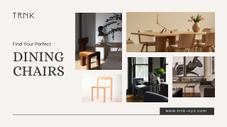 Find Your Perfect Dining Chairs
