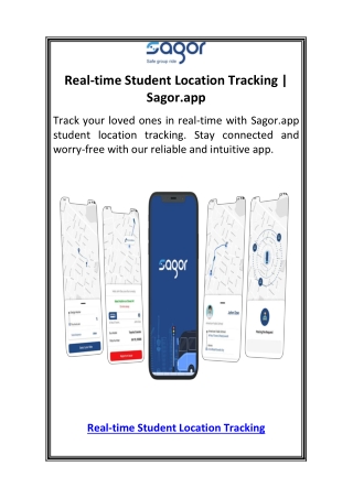 Real-time Student Location Tracking  Sagor.app