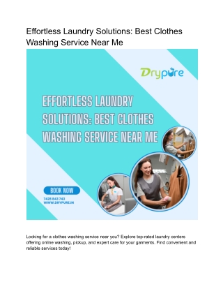 Effortless Laundry Solutions Best Clothes Washing Service Near Me (2)