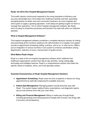 Roojh_ the All-In-One Hospital Management System (1)