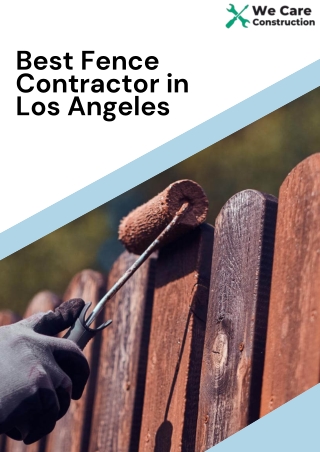 Best Fence Contractor in Los Angeles