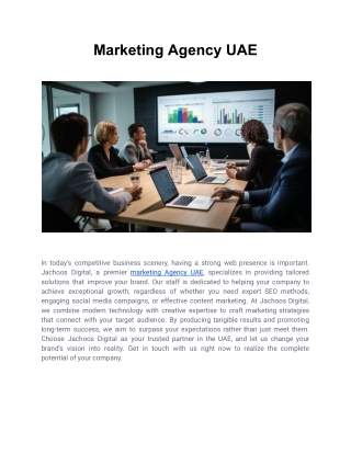 Marketing Agency UAE