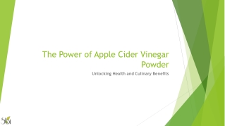 The Power of Apple Cider Vinegar Unlocking Health and Culinary Benefits