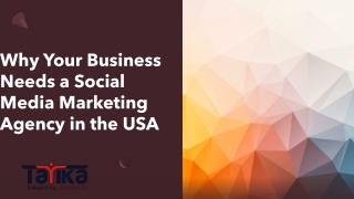 Why Your Business Needs a Social Media Marketing Agency in the USA