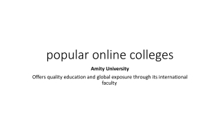 popular online colleges