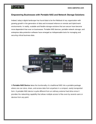 Secure Your Data Anywhere - The Ultimate Guide to Portable NAS Devices