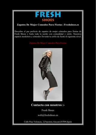 Zapatos De Mujer Comodos Para Fiestas  Freshshoes.es