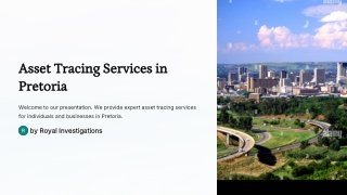 Asset Tracing Services in pretoria