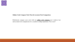 Online Code Compare Tool  Fast & Accurate Text Comparison