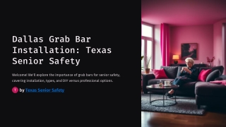 Dallas Grab Bar Installation - Texas Senior Safety