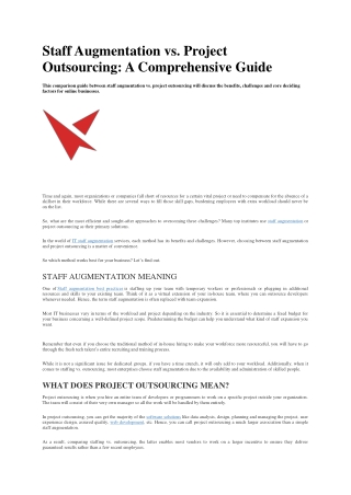 Staff Augmentation scalevista