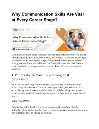 communication skills course