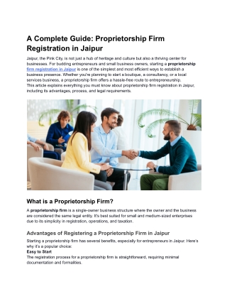 A Complete Guide_ Proprietorship Firm Registration in Jaipur