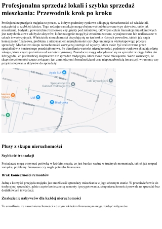 Skup nieruchomości i szybka sprzedaż nieruchomości