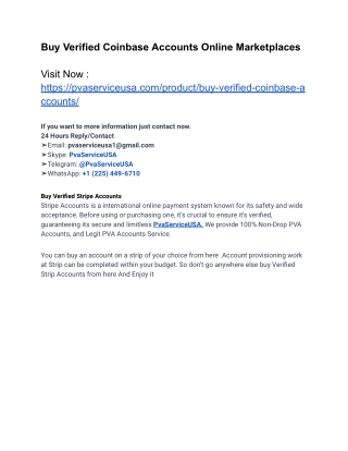 #Buy Verified COinBase Accounts 100% Genuinity From PvaServiceUSA 2025