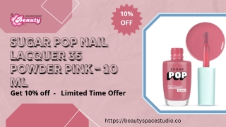 SUGAR POP Nail Lacquer 35 Powder Pink - 10 ml