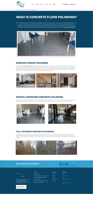 Polished Concrete Brisbane