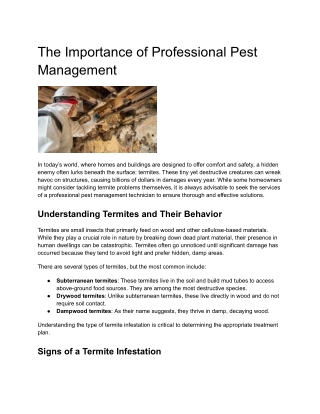 certified termite control technician