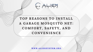 Top Reasons to Install a Garage Mosquito Net- Comfort, Safety, and Convenience
