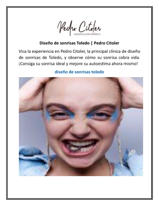 Diseño de sonrisas Toledo  Pedro Citoler