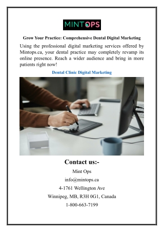Grow Your Practice Comprehensive Dental Digital Marketing