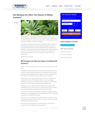 Insurance Rates for Cannabis Users - IDC Tips