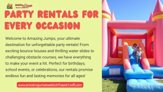 Party Rentals for Every Occasion