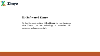 Hr Software  Zimyo