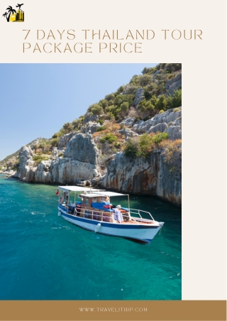 7 days thailand tour package price
