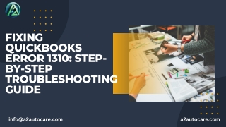 Fixing QuickBooks Error 1310: Step-by-Step Troubleshooting Guide