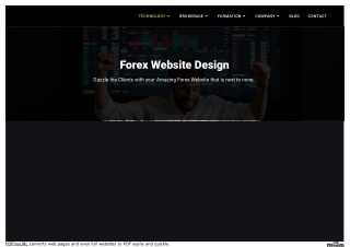Forex website design