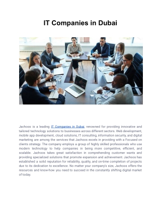IT Companies in Dubai