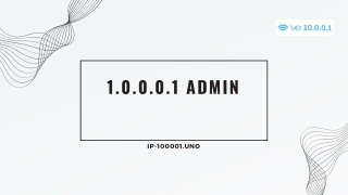 Troubleshooting 1.0.0.0.1 Admin Login Issues - ip-100001.uno