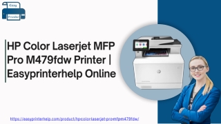 HP Color Laserjet MFP Pro M479fdw Printer  Easyprinterhelp Online