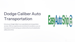 Dodge Caliber Auto Transportation
