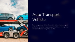 Auto Transport Vehicle