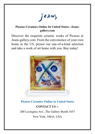 Picasso Ceramics Online In United States  Jeans-gallery
