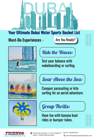 Dubai Water Sports Bucket List
