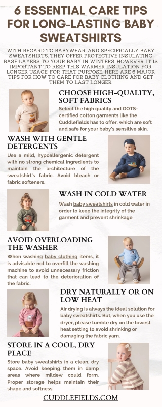 6 Essential Care Tips for Long-Lasting Baby Sweatshirts