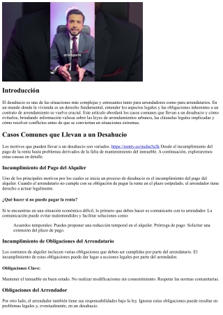 Casos Comunes que Llevan a un Desahucio y Cómo Evitarlos
