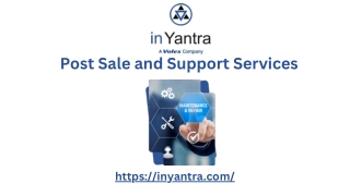 Post sale and support services - InYantra