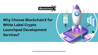 Why Choose BlockchainX for White Label Crypto Launchpad Development Services