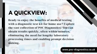 High-Quality Diagnostic Test Kits for Home Use| Leading Medical Kit Supplier