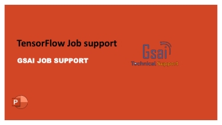 TensorFlow Job support | Project job support from India