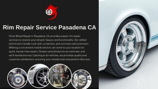 Rim Repair Service Pasadena, CA
